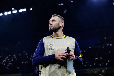 Stefan De Vrij UEFA Şampiyonlar Ligi yarı final maçında Internazionale Milano ve FC Barcelona (Maciej Rogowski) takımları arasında görüldü.)