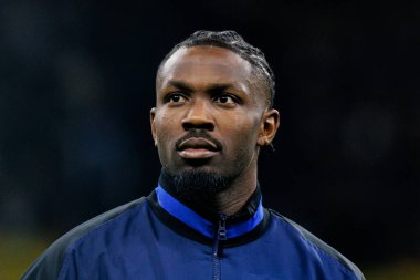 Marcus Thuram UEFA Şampiyonlar Ligi yarı final maçında Internazionale Milano ve FC Barcelona (Maciej Rogowski) takımları arasında görüldü.)