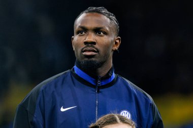 Marcus Thuram UEFA Şampiyonlar Ligi yarı final maçında Internazionale Milano ve FC Barcelona (Maciej Rogowski) takımları arasında görüldü.)
