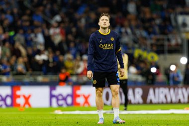 Piotr Zielinski UEFA Şampiyonlar Ligi yarı final maçında Internazionale Milano ve FC Barcelona (Maciej Rogowski) takımları arasında görüldü.)