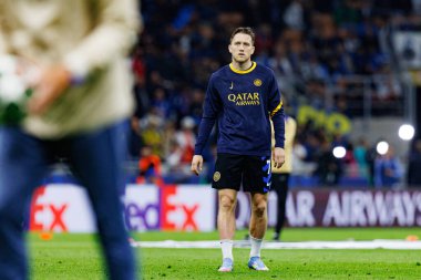 Piotr Zielinski UEFA Şampiyonlar Ligi yarı final maçında Internazionale Milano ve FC Barcelona (Maciej Rogowski) takımları arasında görüldü.)