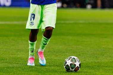 Lamine Yamal UEFA Şampiyonlar Ligi yarı final maçında Internazionale Milano ve FC Barcelona (Maciej Rogowski) takımları arasında görüldü.)