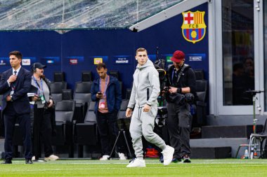 Fermin Lopez UEFA Şampiyonlar Ligi yarı final maçında Internazionale Milano ve FC Barcelona (Maciej Rogowski) takımları arasında görüldü.)