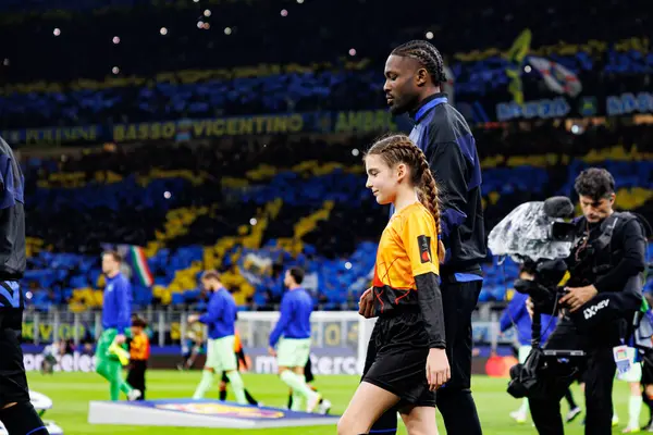 Marcus Thuram UEFA Şampiyonlar Ligi yarı final maçında Internazionale Milano ve FC Barcelona (Maciej Rogowski) takımları arasında görüldü.)