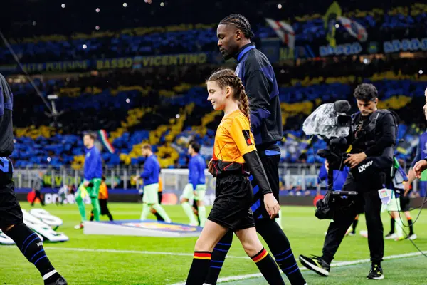 Marcus Thuram UEFA Şampiyonlar Ligi yarı final maçında Internazionale Milano ve FC Barcelona (Maciej Rogowski) takımları arasında görüldü.)