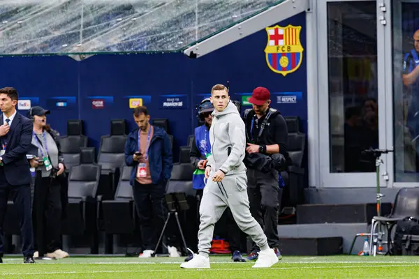 Fermin Lopez UEFA Şampiyonlar Ligi yarı final maçında Internazionale Milano ve FC Barcelona (Maciej Rogowski) takımları arasında görüldü.)