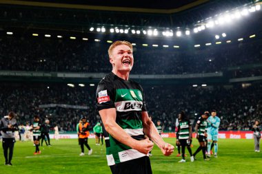 Conrad Harder, Liga Portekiz maçı sırasında Estadio Jose Alvalade 'de (Maciej Rogowski) spor takımları ile Gil Vicente FC arasında görüldü.)