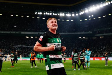 Conrad Harder, Liga Portekiz maçı sırasında Estadio Jose Alvalade 'de (Maciej Rogowski) spor takımları ile Gil Vicente FC arasında görüldü.)