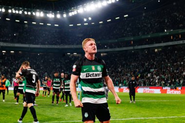 Conrad Harder, Liga Portekiz maçı sırasında Estadio Jose Alvalade 'de (Maciej Rogowski) spor takımları ile Gil Vicente FC arasında görüldü.)