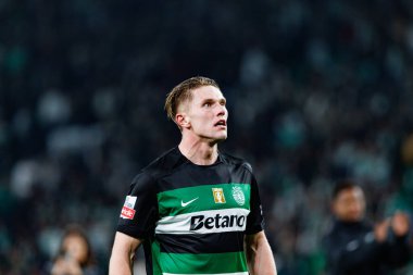 Viktor Gyokeres, Liga Portekiz maçı sırasında Estadio Jose Alvalade 'de (Maciej Rogowski) spor takımları ile Gil Vicente FC arasında görüldü.)