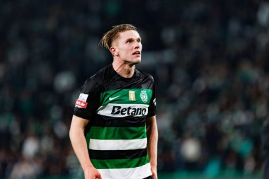 Viktor Gyokeres, Liga Portekiz maçı sırasında Estadio Jose Alvalade 'de (Maciej Rogowski) spor takımları ile Gil Vicente FC arasında görüldü.)