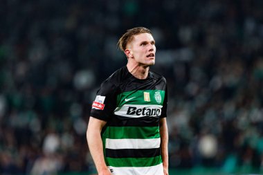 Viktor Gyokeres, Liga Portekiz maçı sırasında Estadio Jose Alvalade 'de (Maciej Rogowski) spor takımları ile Gil Vicente FC arasında görüldü.)