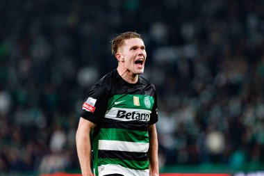 Viktor Gyokeres, Liga Portekiz maçı sırasında Estadio Jose Alvalade 'de (Maciej Rogowski) spor takımları ile Gil Vicente FC arasında görüldü.)