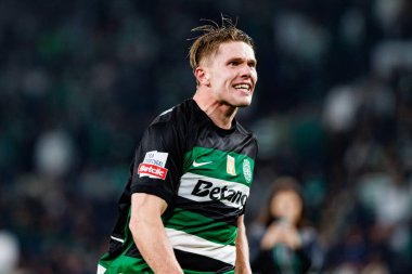 Viktor Gyokeres, Liga Portekiz maçı sırasında Estadio Jose Alvalade 'de (Maciej Rogowski) spor takımları ile Gil Vicente FC arasında görüldü.)