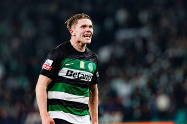 Viktor Gyokeres, Liga Portekiz maçı sırasında Estadio Jose Alvalade 'de (Maciej Rogowski) spor takımları ile Gil Vicente FC arasında görüldü.)