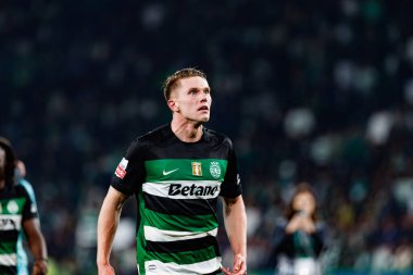 Viktor Gyokeres, Liga Portekiz maçı sırasında Estadio Jose Alvalade 'de (Maciej Rogowski) spor takımları ile Gil Vicente FC arasında görüldü.)