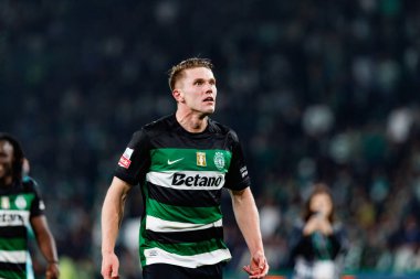 Viktor Gyokeres, Liga Portekiz maçı sırasında Estadio Jose Alvalade 'de (Maciej Rogowski) spor takımları ile Gil Vicente FC arasında görüldü.)