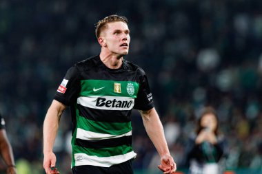 Viktor Gyokeres, Liga Portekiz maçı sırasında Estadio Jose Alvalade 'de (Maciej Rogowski) spor takımları ile Gil Vicente FC arasında görüldü.)