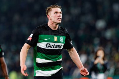 Viktor Gyokeres, Liga Portekiz maçı sırasında Estadio Jose Alvalade 'de (Maciej Rogowski) spor takımları ile Gil Vicente FC arasında görüldü.)