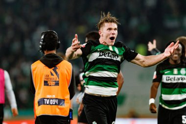 Viktor Gyokeres, Liga Portekiz maçı sırasında Estadio Jose Alvalade 'de (Maciej Rogowski) spor takımları ile Gil Vicente FC arasında görüldü.)