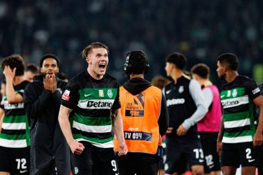 Viktor Gyokeres, Liga Portekiz maçı sırasında Estadio Jose Alvalade 'de (Maciej Rogowski) spor takımları ile Gil Vicente FC arasında görüldü.)