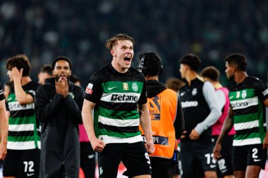 Viktor Gyokeres, Liga Portekiz maçı sırasında Estadio Jose Alvalade 'de (Maciej Rogowski) spor takımları ile Gil Vicente FC arasında görüldü.)