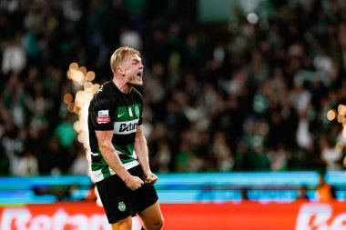 Conrad Harder, Liga Portekiz maçı sırasında Estadio Jose Alvalade 'de (Maciej Rogowski) spor takımları ile Gil Vicente FC arasında görüldü.)