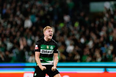 Conrad Harder, Liga Portekiz maçı sırasında Estadio Jose Alvalade 'de (Maciej Rogowski) spor takımları ile Gil Vicente FC arasında görüldü.)