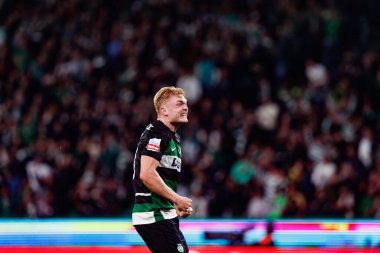 Conrad Harder, Liga Portekiz maçı sırasında Estadio Jose Alvalade 'de (Maciej Rogowski) spor takımları ile Gil Vicente FC arasında görüldü.)