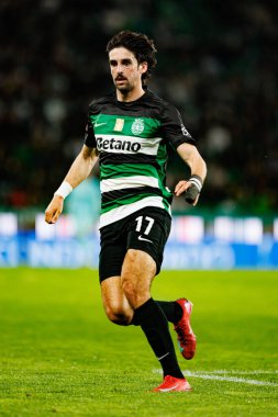 Francisco Trincao, Liga Portekiz maçı sırasında Estadio Jose Alvalade 'de (Maciej Rogowski) spor takımları ile Gil Vicente FC arasında görüldü.)