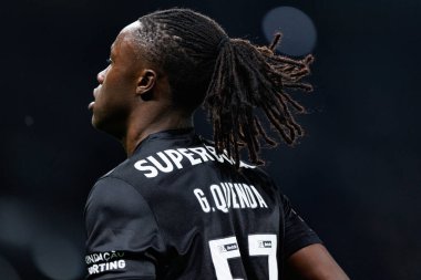 Liga Portekiz maçı sırasında Estadio Jose Alvalade 'de (Maciej Rogowski) spor takımları ile Gil Vicente FC arasında Geovany Quenda görüldü.)