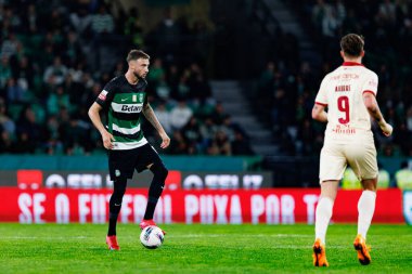 Liga Portekiz maçında Estadio Jose Alvalade 'de (Maciej Rogowski) spor takımları ile Gil Vicente FC arasında Zeno Debast görüldü.)
