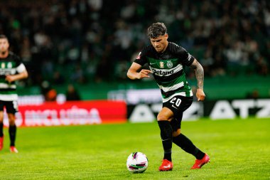 Maximiliano Araujo, Liga Portekiz maçı sırasında Estadio Jose Alvalade 'de (Maciej Rogowski)