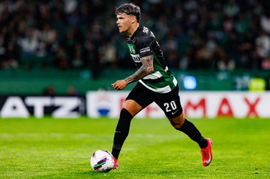 Maximiliano Araujo, Liga Portekiz maçı sırasında Estadio Jose Alvalade 'de (Maciej Rogowski)