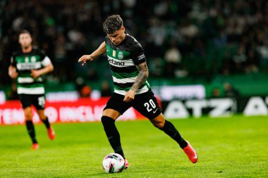 Maximiliano Araujo, Liga Portekiz maçı sırasında Estadio Jose Alvalade 'de (Maciej Rogowski)