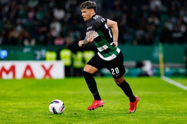 Maximiliano Araujo, Liga Portekiz maçı sırasında Estadio Jose Alvalade 'de (Maciej Rogowski)