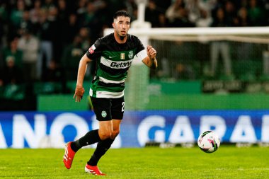 Goncalo Inacio, Liga Portekiz maçı sırasında Estadio Jose Alvalade (Maciej Rogowski) takımları ile Gil Vicente FC arasında görüldü.)