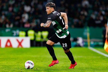 Maximiliano Araujo, Liga Portekiz maçı sırasında Estadio Jose Alvalade 'de (Maciej Rogowski)