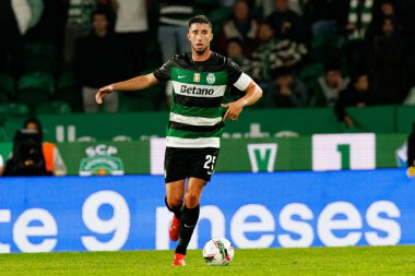Goncalo Inacio, Liga Portekiz maçı sırasında Estadio Jose Alvalade (Maciej Rogowski) takımları ile Gil Vicente FC arasında görüldü.)