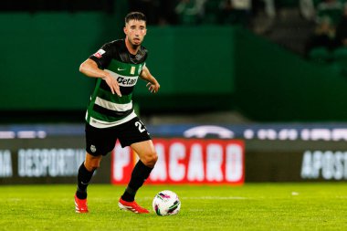 Goncalo Inacio, Liga Portekiz maçı sırasında Estadio Jose Alvalade (Maciej Rogowski) takımları ile Gil Vicente FC arasında görüldü.)