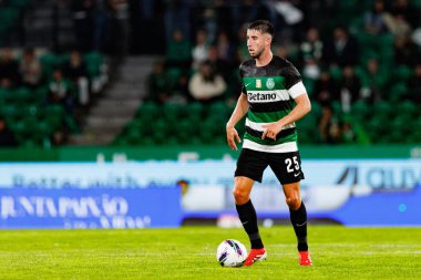 Goncalo Inacio, Liga Portekiz maçı sırasında Estadio Jose Alvalade (Maciej Rogowski) takımları ile Gil Vicente FC arasında görüldü.)