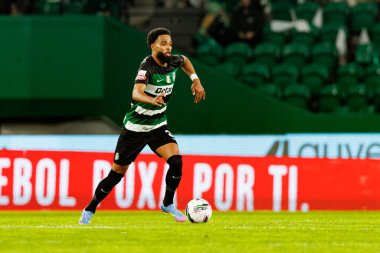 Jeremiah St. Juste, Liga Portekiz maçı sırasında Estadio Jose Alvalade 'de (Maciej Rogowski) spor takımları ile Gil Vicente FC arasında görüldü.)