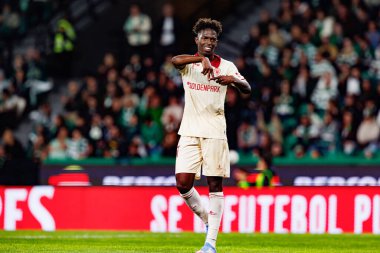 Felix Correia, Liga Portekiz maçı sırasında Estadio Jose Alvalade 'de (Maciej Rogowski) spor takımları ile Gil Vicente FC arasında görüldü.)