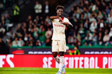 Felix Correia, Liga Portekiz maçı sırasında Estadio Jose Alvalade 'de (Maciej Rogowski) spor takımları ile Gil Vicente FC arasında görüldü.)