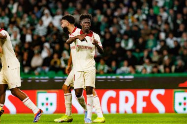 Felix Correia, Liga Portekiz maçı sırasında Estadio Jose Alvalade 'de (Maciej Rogowski) spor takımları ile Gil Vicente FC arasında görüldü.)