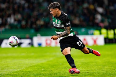 Maximiliano Araujo, Liga Portekiz maçı sırasında Estadio Jose Alvalade 'de (Maciej Rogowski)