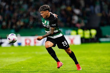 Maximiliano Araujo, Liga Portekiz maçı sırasında Estadio Jose Alvalade 'de (Maciej Rogowski)