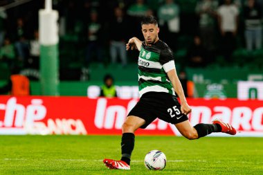 Goncalo Inacio, Liga Portekiz maçı sırasında Estadio Jose Alvalade (Maciej Rogowski) takımları ile Gil Vicente FC arasında görüldü.)