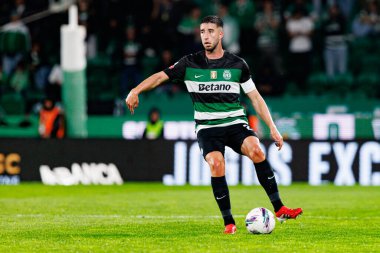 Goncalo Inacio, Liga Portekiz maçı sırasında Estadio Jose Alvalade (Maciej Rogowski) takımları ile Gil Vicente FC arasında görüldü.)