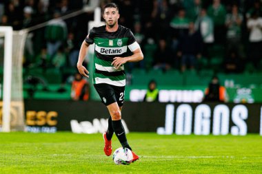 Goncalo Inacio, Liga Portekiz maçı sırasında Estadio Jose Alvalade (Maciej Rogowski) takımları ile Gil Vicente FC arasında görüldü.)